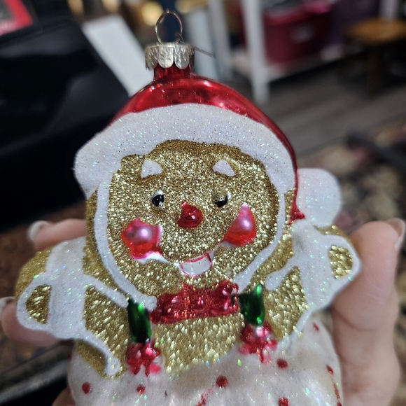 Christopher Radko Gingerbread Man Christmas Ornament L👀K Sparkle Bright - Picture 14 of 15